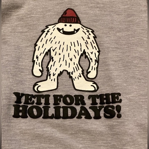 OshKosh Yeti for the Holidays Gray Onesie - Picture 2 of 5